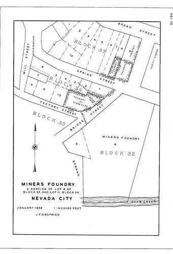 Click to see The Miners Foundry, 1958 of Allan Beeson Survey Maps Book EL