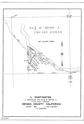 Click to see L. Huntington, 1963 of Allan Beeson Survey Maps Book EL