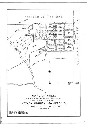 Click to see Carl Mitchell, 1959 of Allan Beeson Survey Maps Book EL