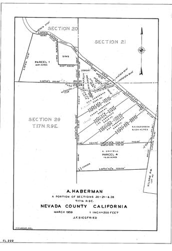 Click to see A. Haberman, 1959 of Allan Beeson Survey Maps Book EL