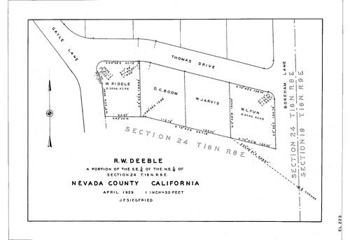 Click to see Beeson EL Map Book, pg. 223 of Allan Beeson Survey Maps Book EL