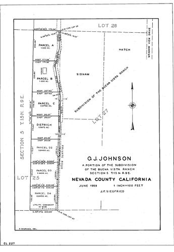 Click to see Beeson EL Map Book, pg. 227 of Allan Beeson Survey Maps Book EL