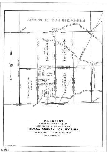 Click to see P. Segrist, 1961 of Allan Beeson Survey Maps Book EL
