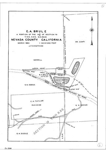 Click to see E. A. Brule, 1960 of Allan Beeson Survey Maps Book EL