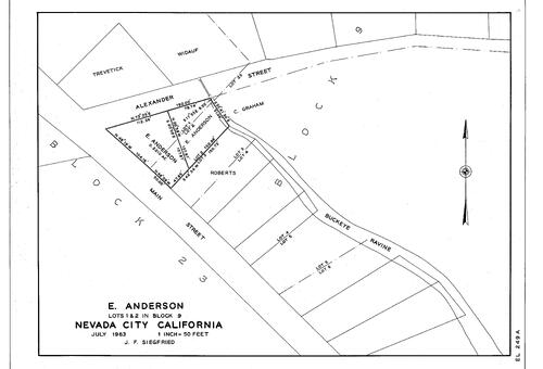 Click to see E. Anderson, 1963 of Allan Beeson Survey Maps Book EL
