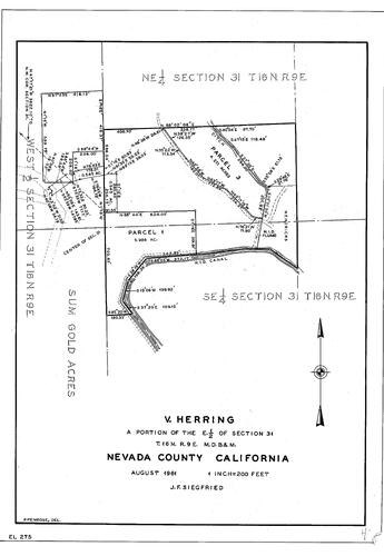Click to see M. Herring, 1961 of Allan Beeson Survey Maps Book EL