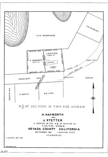Click to see H. Hayworth & J. Stetter, 1961 of Allan Beeson Survey Maps Book EL