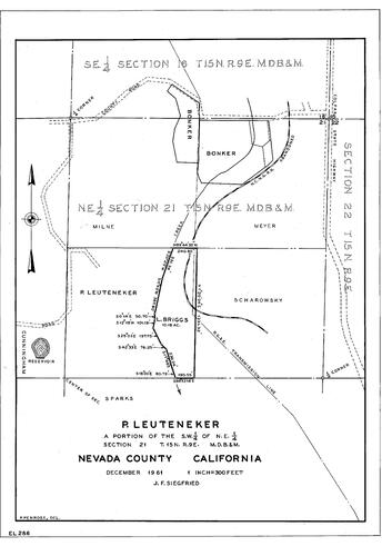 Click to see P. Leuteneker, 1961 of Allan Beeson Survey Maps Book EL