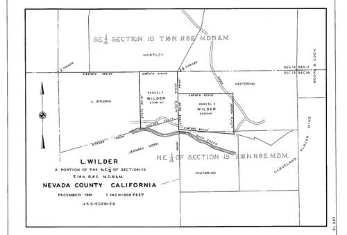 Click to see L. Wilder, 1961 of Allan Beeson Survey Maps Book EL