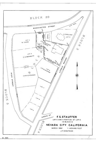 Click to see F. S. Stauffer, 1962 of Allan Beeson Survey Maps Book EL