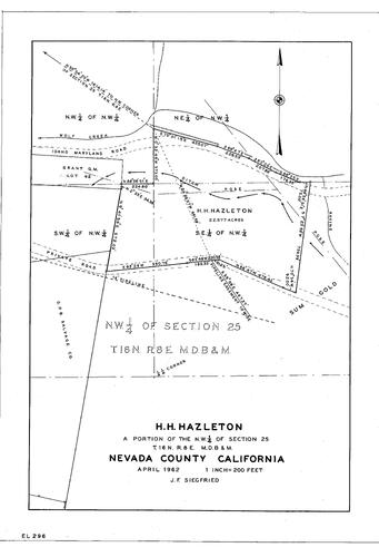 Click to see H. H. Hazelton, 1962 of Allan Beeson Survey Maps Book EL