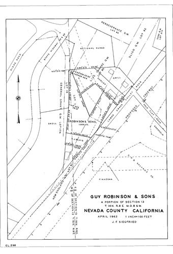 Click to see Guy Robinson & Son, 1962 of Allan Beeson Survey Maps Book EL