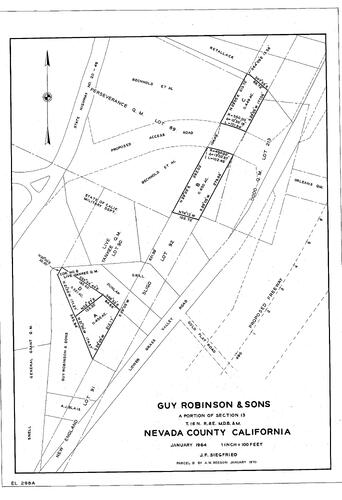 Click to see Guy Robinson & Sons, 1964 of Allan Beeson Survey Maps Book EL