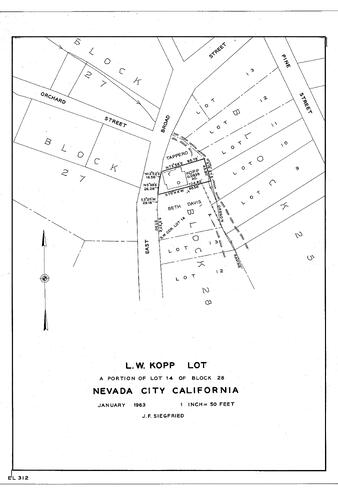 Click to see L. W. Kopp Lot 1963 of Allan Beeson Survey Maps Book EL