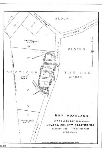 Click to see Ray Hoagland, 1963 of Allan Beeson Survey Maps Book EL