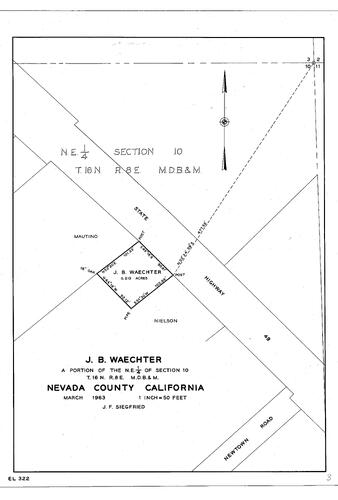 Click to see J. B. Waechter,, 1963 of Allan Beeson Survey Maps Book EL
