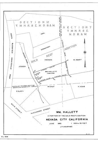 Click to see Wm. Hallett, 1963 of Allan Beeson Survey Maps Book EL