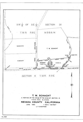 Click to see T. W. Schacht, 1963 of Allan Beeson Survey Maps Book EL