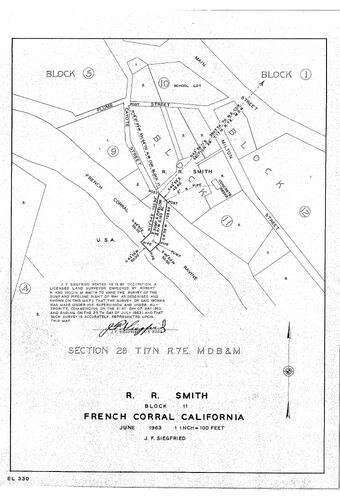 Click to see R. R. Smith, 1963 of Allan Beeson Survey Maps Book EL