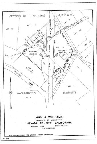 Click to see Mrs. J. Williams, 1963 of Allan Beeson Survey Maps Book EL