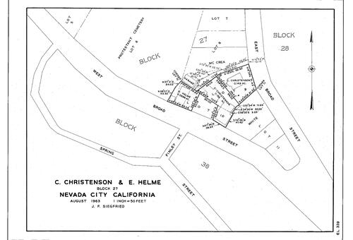 Click to see C. Christensen, 1963 of Allan Beeson Survey Maps Book EL