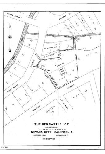 Click to see The Red Castle Lot, 1963 of Allan Beeson Survey Maps Book EL