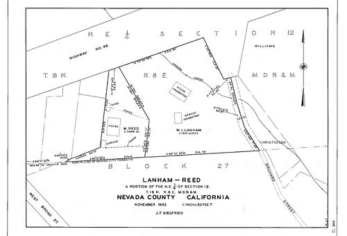 Click to see Lanham-Reed, 1963 of Allan Beeson Survey Maps Book EL