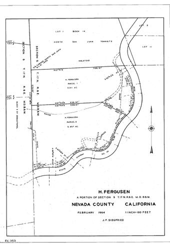 Click to see H. Ferguson, 1964 of Allan Beeson Survey Maps Book EL