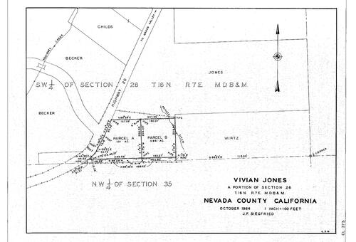 Click to see Vivian Jones, 1964 of Allan Beeson Survey Maps Book EL