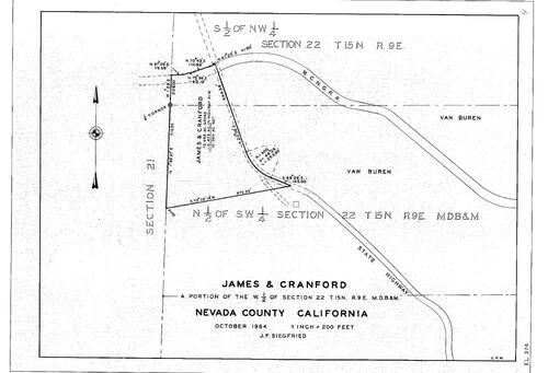 Click to see James & Cranford, 1964 of Allan Beeson Survey Maps Book EL