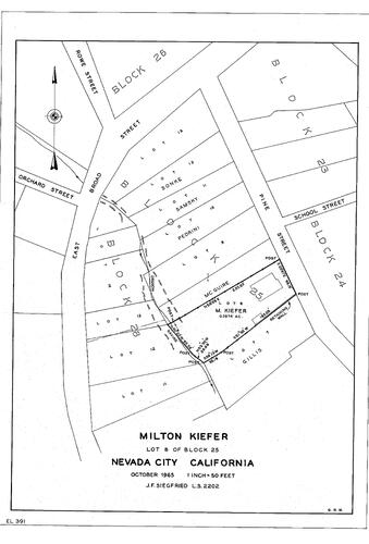 Click to see Milton Kieffer, 1965 of Allan Beeson Survey Maps Book EL