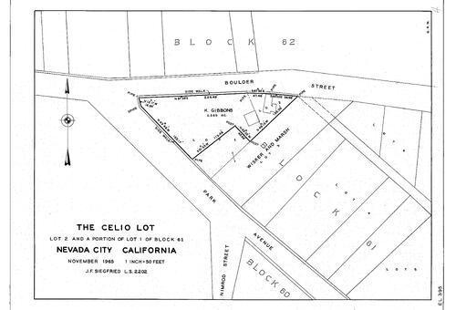 Click to see Boulder Street, 1965 of Allan Beeson Survey Maps Book EL