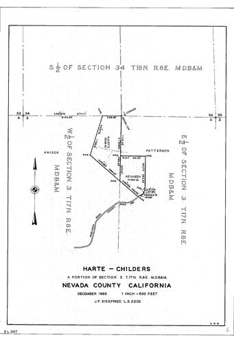 Click to see Harte-Childers, 1965 of Allan Beeson Survey Maps Book EL