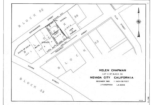 Click to see Helen Chapman, 1965 of Allan Beeson Survey Maps Book EL