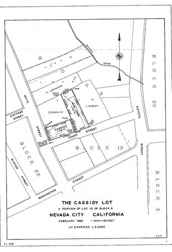 Click to see The Cassidy Lot, 1966 of Allan Beeson Survey Maps Book EL