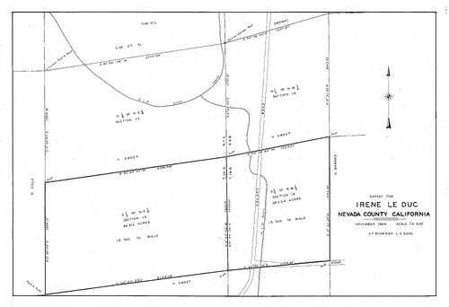 Click to see Irene LeDue, 1945 of Allan Beeson Survey Maps Book ER