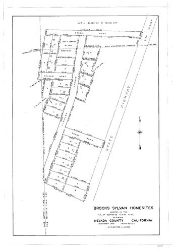 Click to see Brock's Sylvan homesites, 1945 of Allan Beeson Survey Maps Book ER