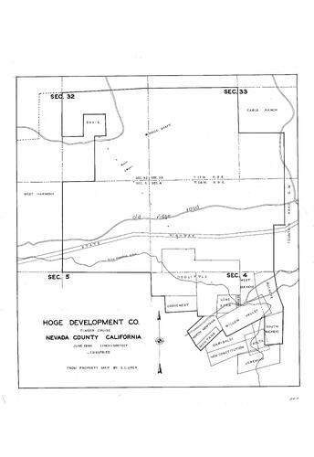 Click to see Hoge Development Co., 1946 of Allan Beeson Survey Maps Book ER