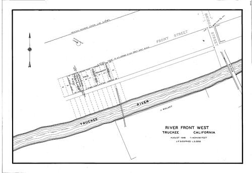 Click to see River Front West, 1948 of Allan Beeson Survey Maps Book ER