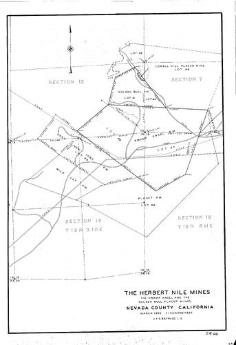 Click to see The Herbert Niles Mines, 1955 of Allan Beeson Survey Maps Book ER