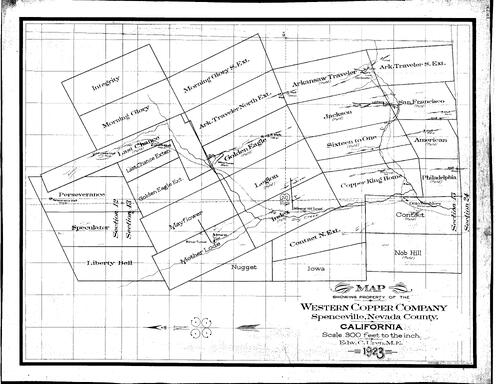 Click to see Western Copper Co., 1923 of Allan Beeson Survey Maps Book ER