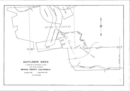 Click to see Mayflower Mines, 1960 of Allan Beeson Survey Maps Book ER