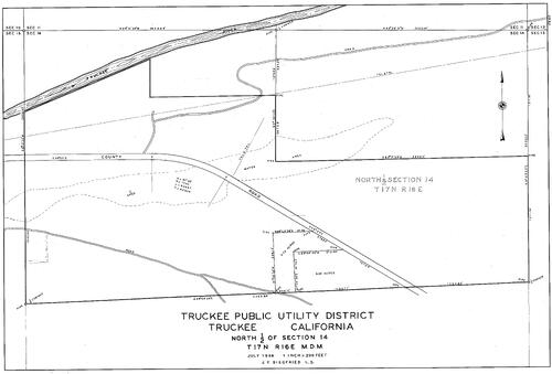 Click to see Truckee Public Utility Dist., 1956 of Allan Beeson Survey Maps Book ER