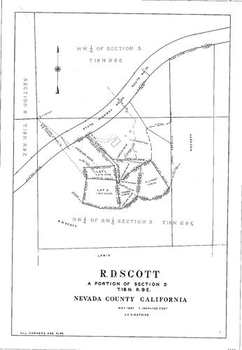Click to see R. D. Scott, 1957 of Allan Beeson Survey Maps Book ER