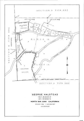 Click to see George Halstead, 1958 of Allan Beeson Survey Maps Book ER