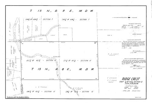 Click to see T15, R8, 1958 of Allan Beeson Survey Maps Book ER