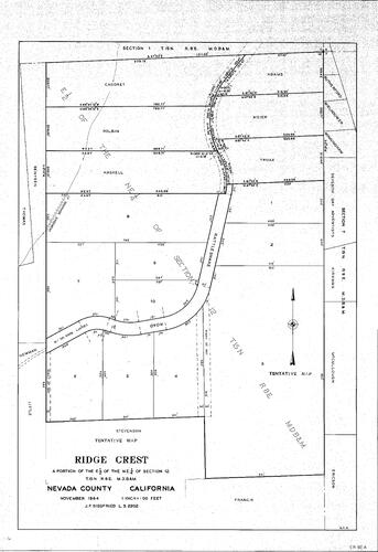 Click to see Ridge Crest, 1964 of Allan Beeson Survey Maps Book ER