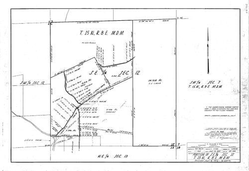 Click to see T15, R8, Section 7, 1955 of Allan Beeson Survey Maps Book ER