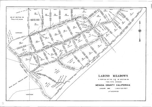 Click to see Ladino Meadows, 1960 of Allan Beeson Survey Maps Book ER