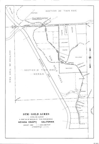 Click to see Sum-Gold Acres, 1962 of Allan Beeson Survey Maps Book ER